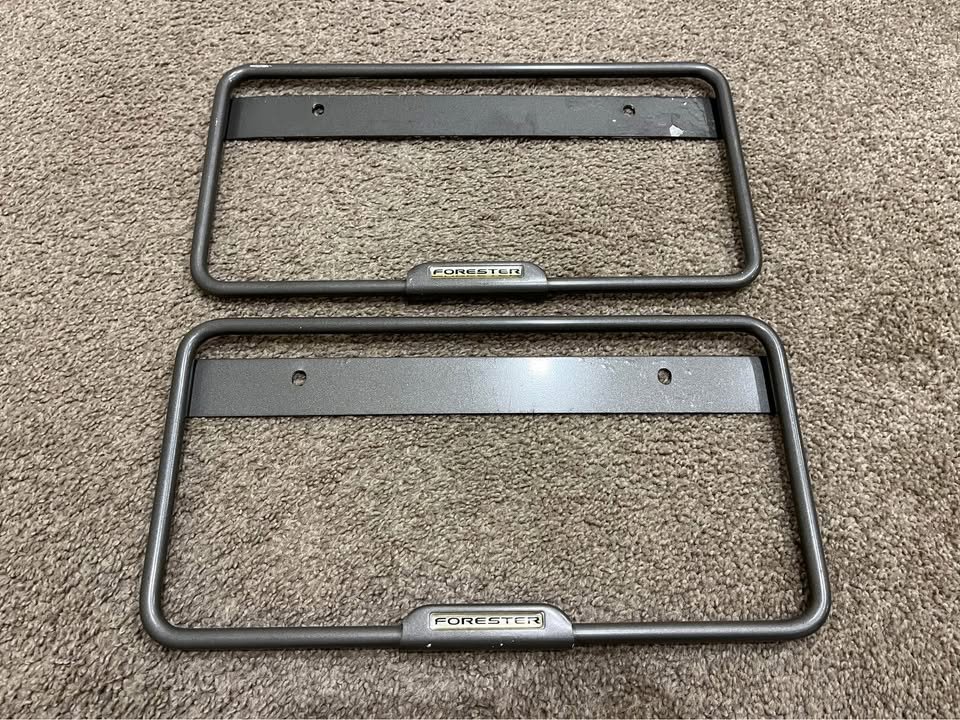 Subaru Forester SF SG SH number plate frames covers