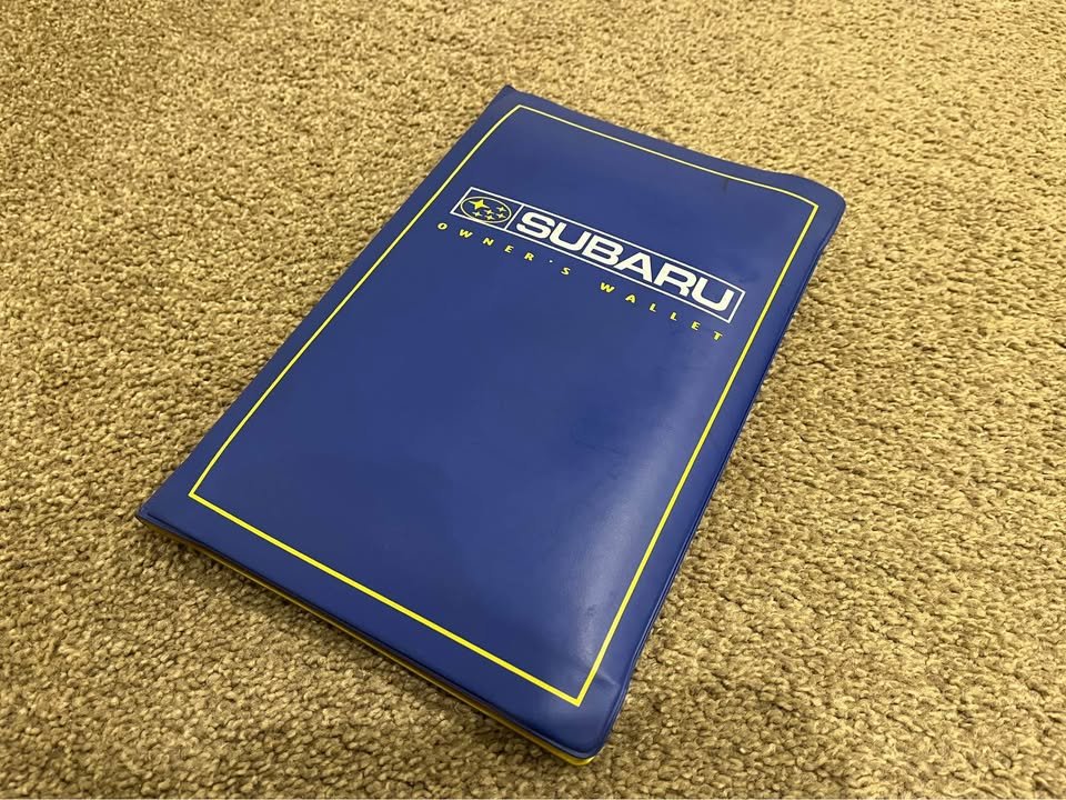 Subaru Forester SF owners manual books logbooks