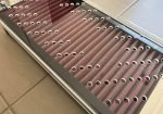 Intercooler style air intake filter