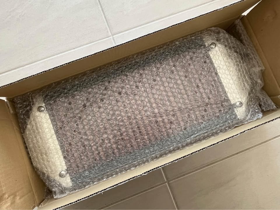 Intercooler style air intake filter