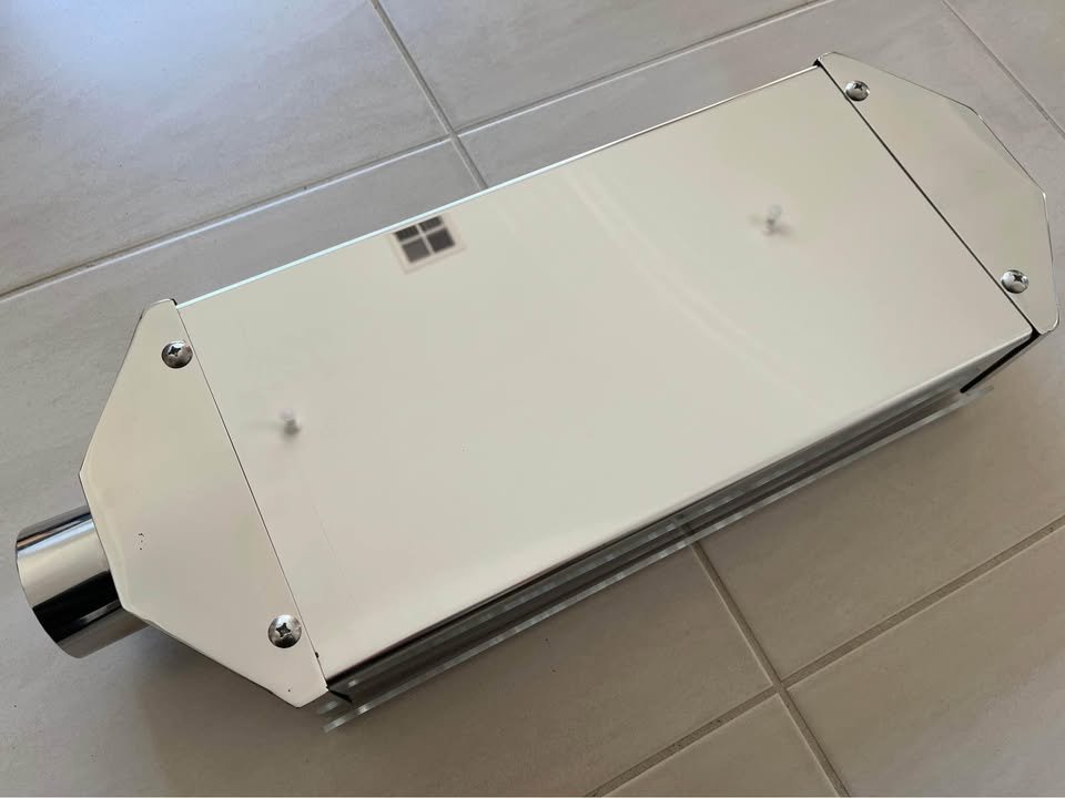 Intercooler style air intake filter