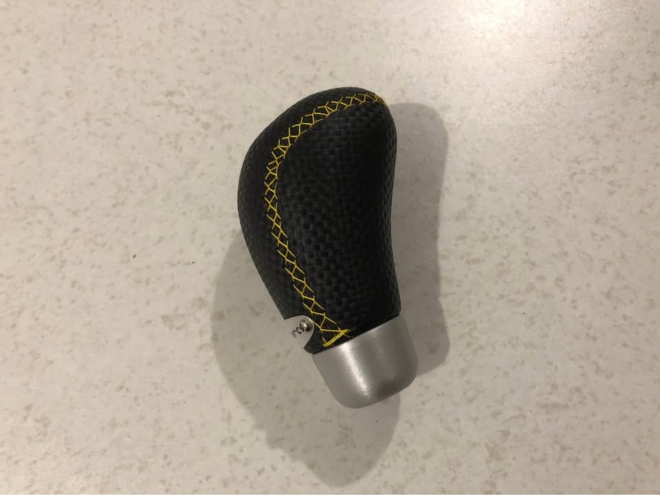 NEW Conrero carbon fibre gear knob boot leather set made in Italy