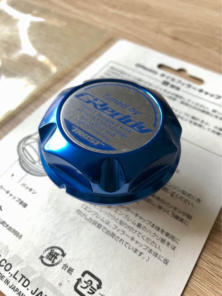 NEW Greddy Type 4B blue oil cap Mazda M35xP4.0