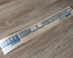 NEW-OEM-910-Nissan-Bluebird-Series-1-and-2-TRX-boot-trunk-decal-sticker-1