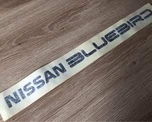 NEW-Original-910-Nissan-Bluebird-Series-3-TRX-boot-trunk-decal-sticker-1