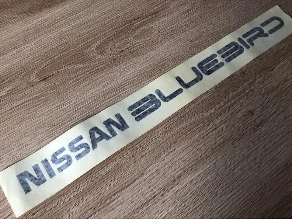 NEW Original 910 Nissan Bluebird Series 3 TRX boot trunk decal sticker