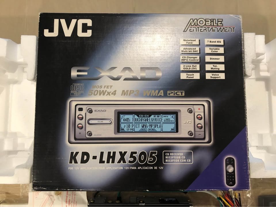 New old stock JVC EXAD car head unit stereo radio cd player old school