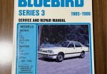 Nissan Datsun Bluebird GL GXE LX TRX workshop owners service manual book