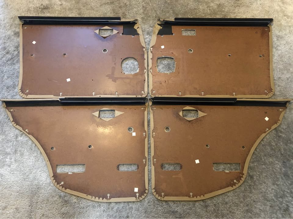 Nissan Datsun Bluebird GL GXE TRX 910 door trims cards NOS new