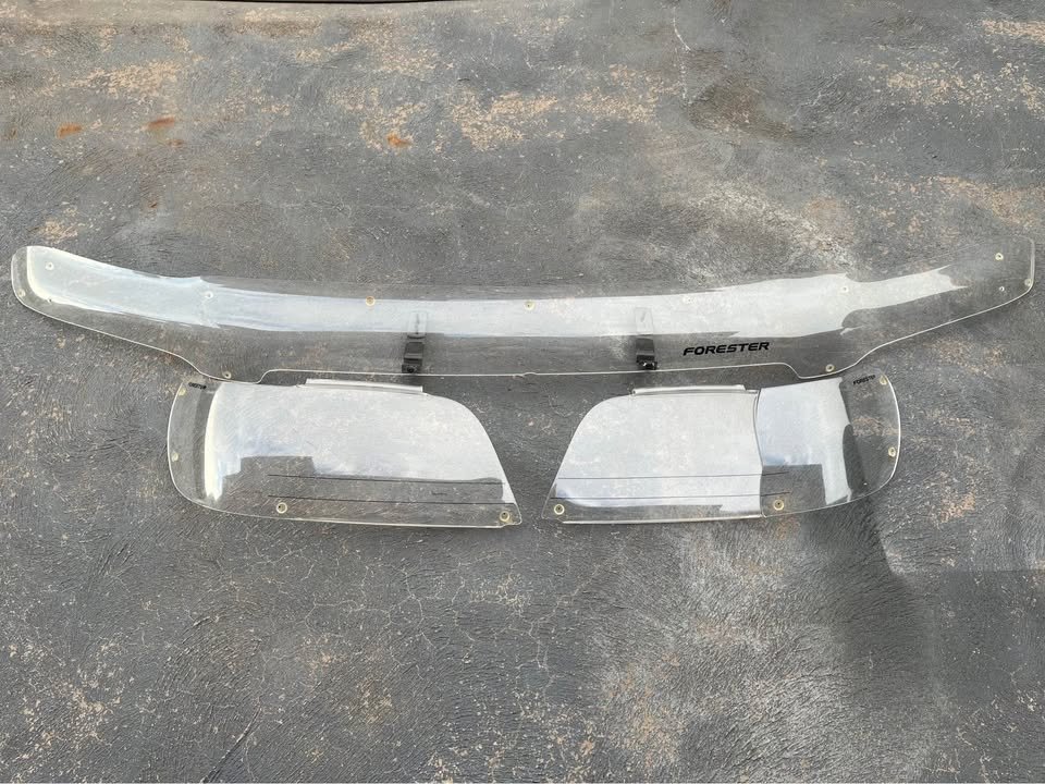 Subaru Forester SF5 STI GT bonnet protector headlight covers