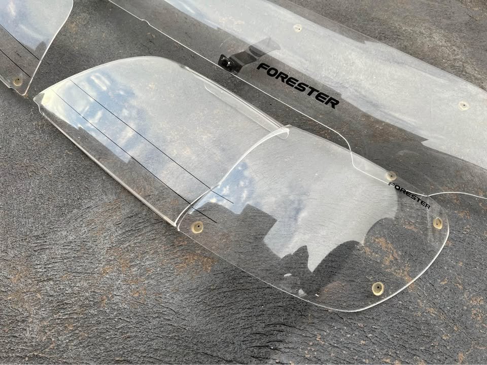 Subaru Forester SF5 STI GT bonnet protector headlight covers