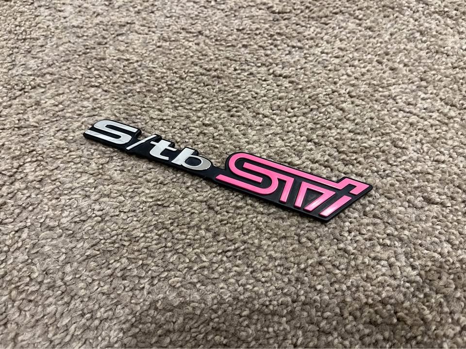 Subaru Forester STB STI badge emblem SF SG SH grille