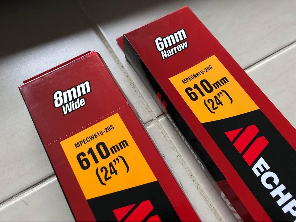 Windscreen wiper refill packs 6mm or 8mm 20 pack